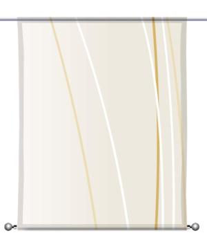 Linea tonegold vario dark rechts, Scheibenhänger eckig